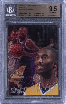 1996-97 Flair Showcase Row 0 #31 Kobe Bryant Rookie Card - BGS GEM MINT 9.5 - TRUE GEM+
